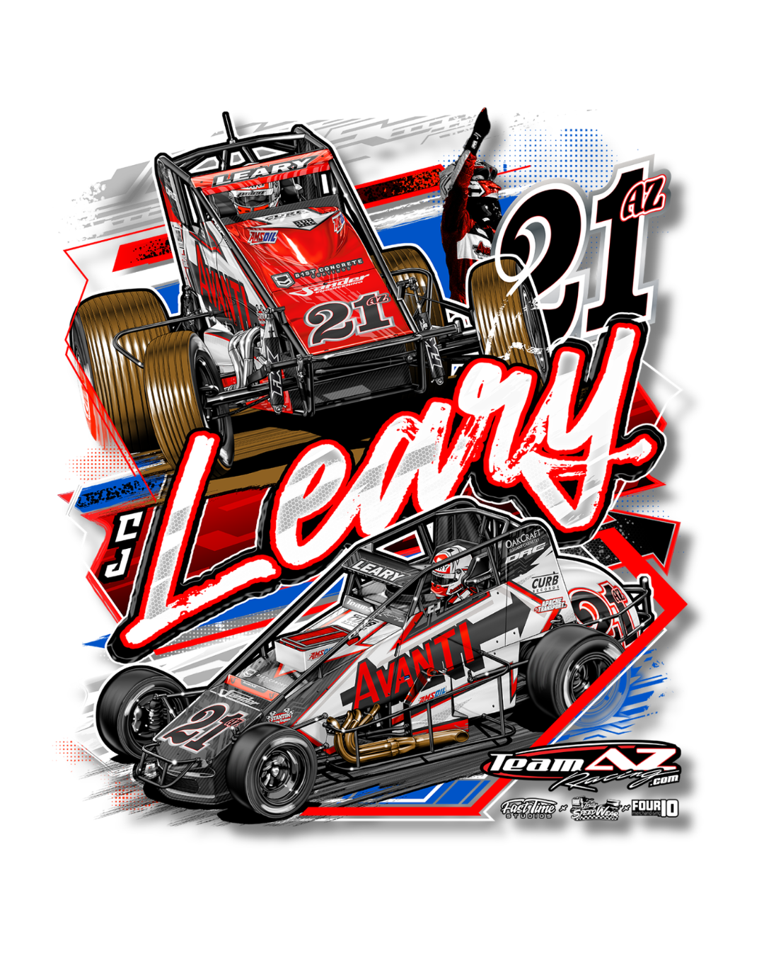 Decal - #21AZ Silver Crown