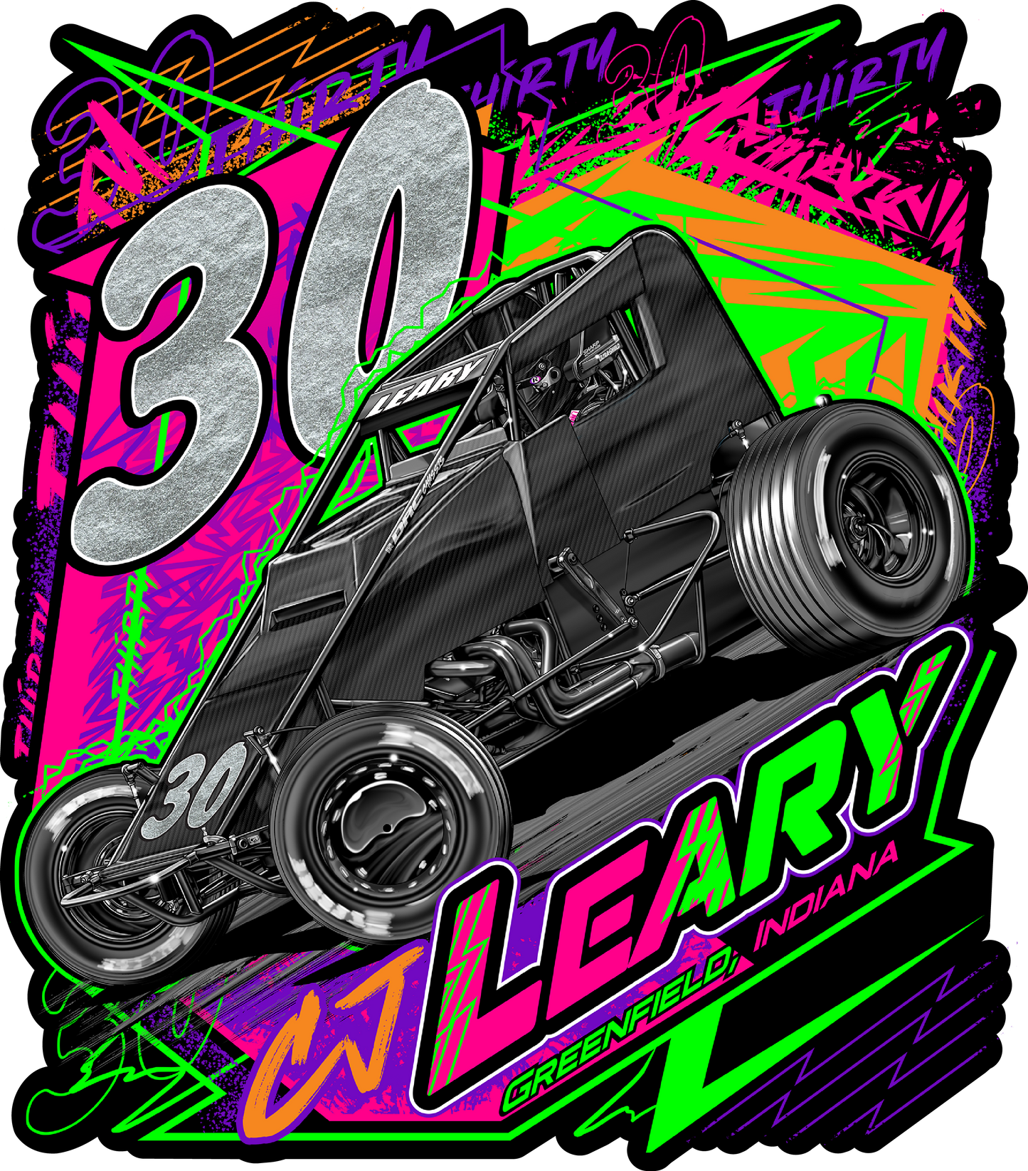 Decal - #30 Car Leary