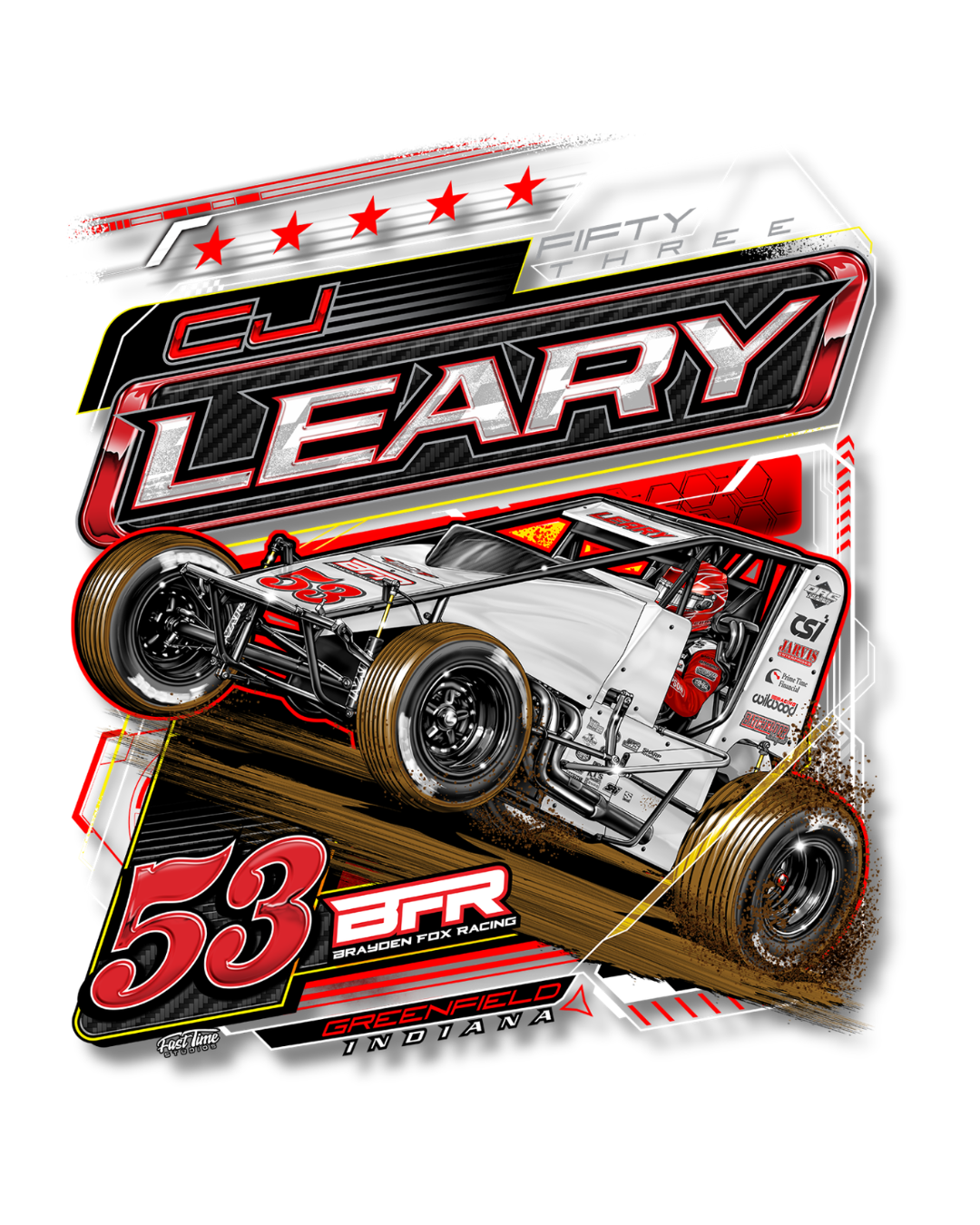 Decal - #53 Car Leary