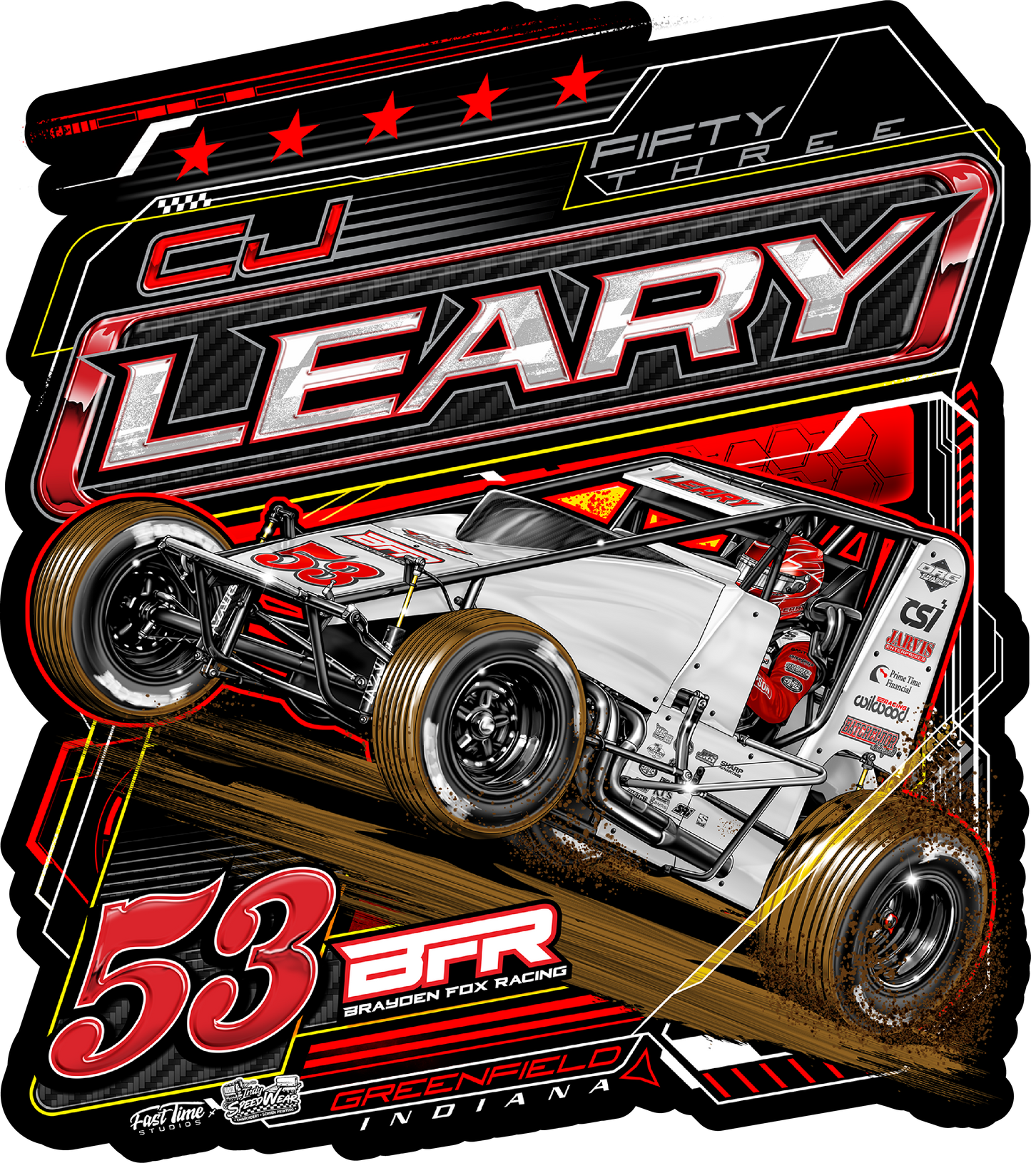 Decal - #53 Car Leary